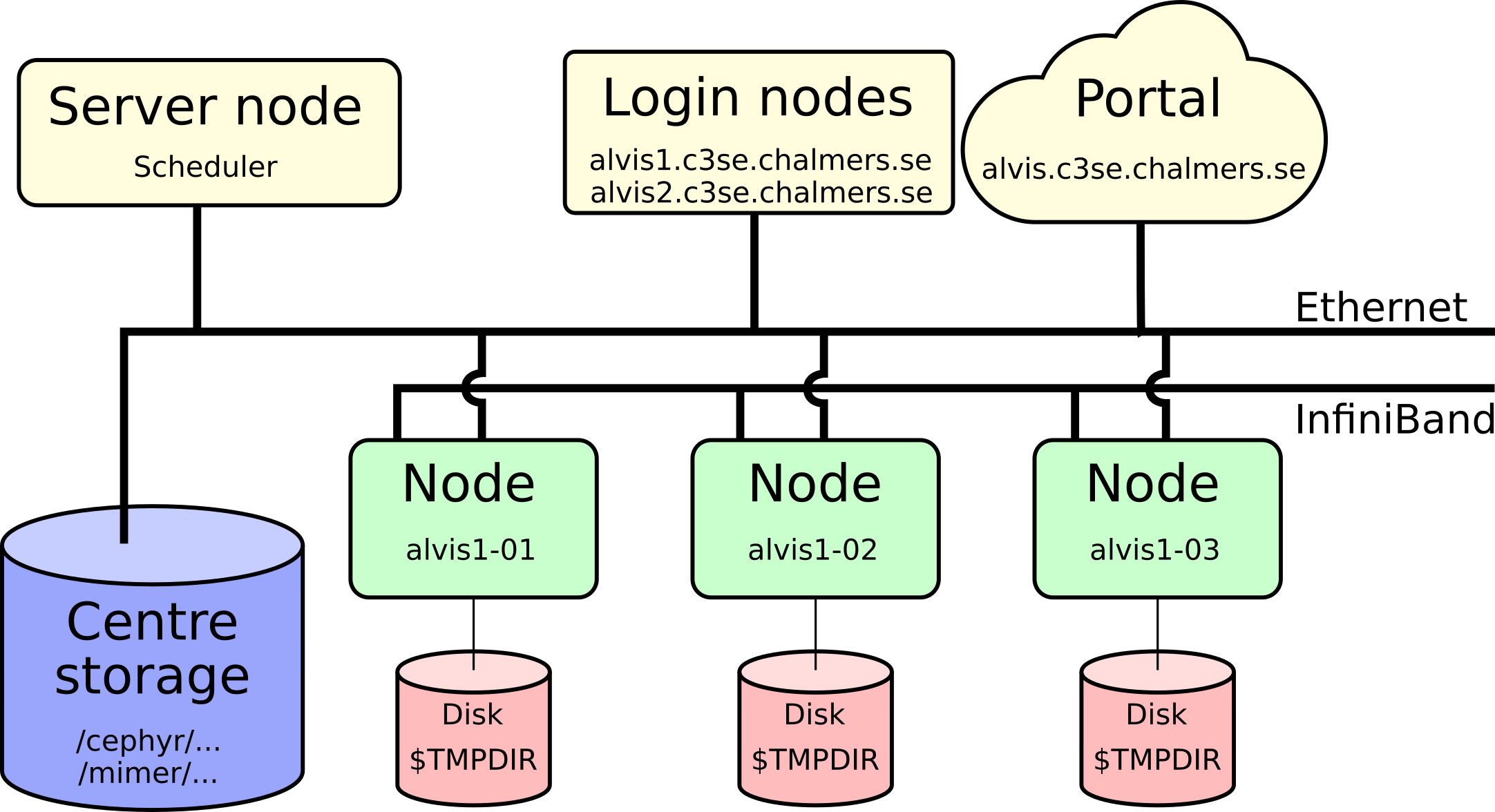 The cluster environment